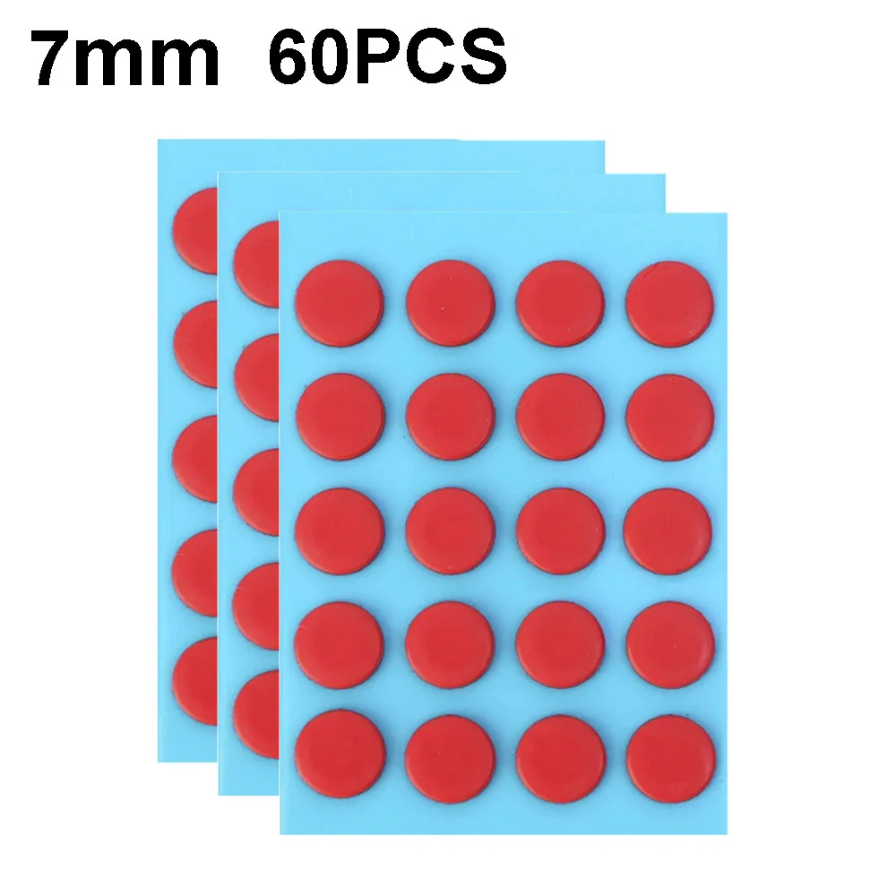 60PCS Red 7mm