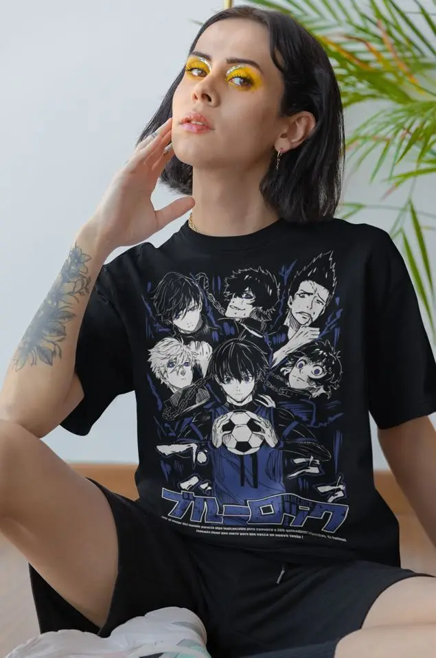 blue lock Team Shirt,Yoichi Isagi,Meguru Bachira,Kunigami,Rin I,Anime Football