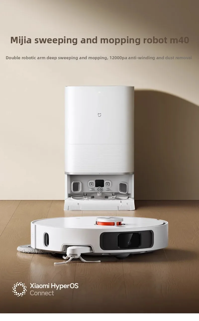 Xiaomi Mi Home Robotic Vacuum Cleaner M40/M40S with Mechanical Arm Sweeping and Mopping Intelligent Appliance