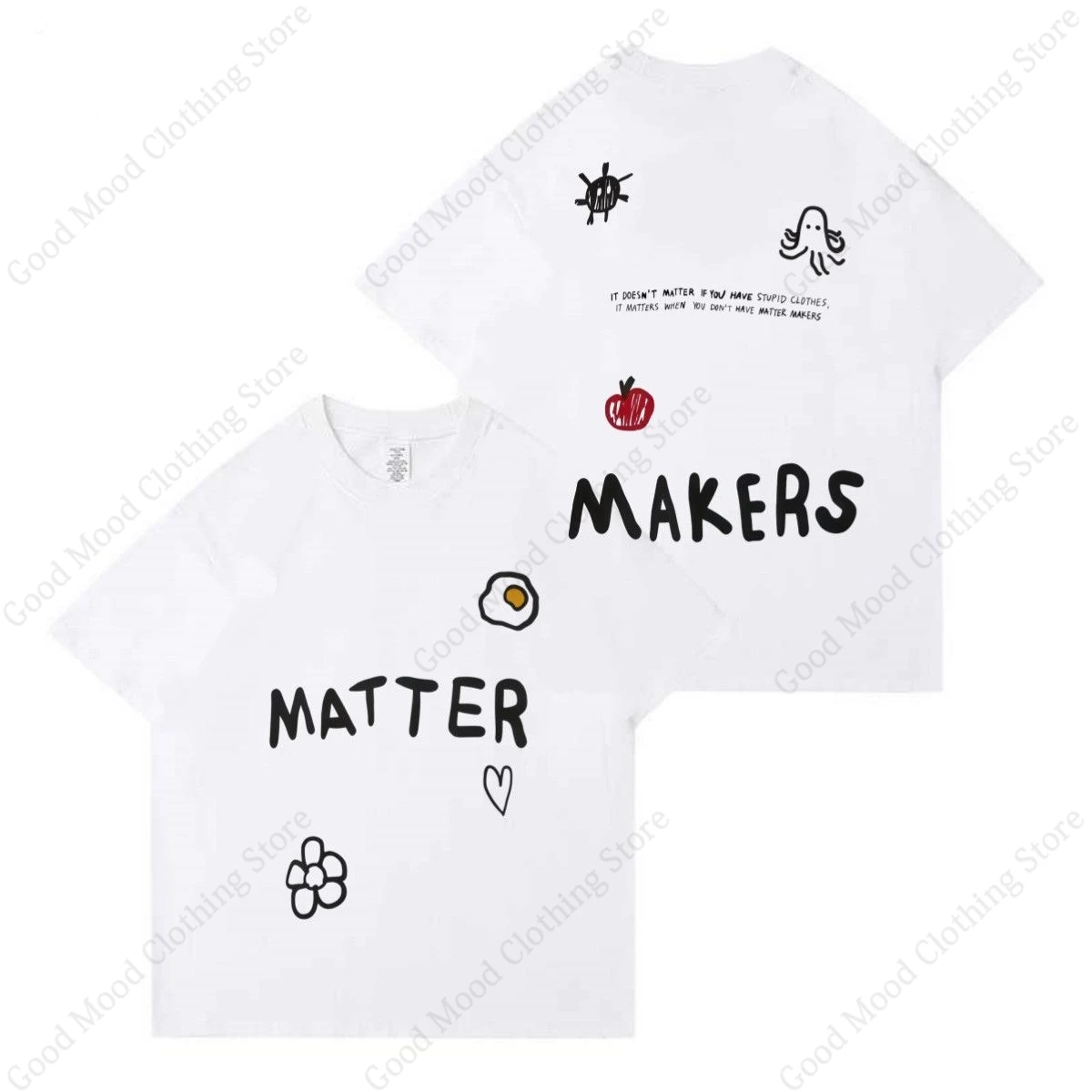 LingOrm Same Print T‑Shirt Orm Kornnaphat LingLing Short Sleeve Tee HAVE A GOOD NIGHT T-SHIRT Women Men Summer Cotton T Shirt