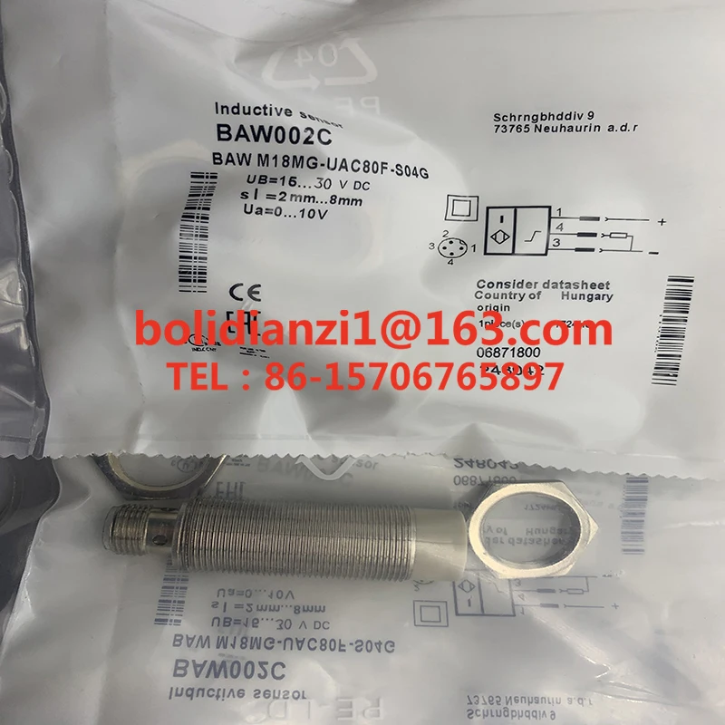 Imagem -06 - Sensor Original Baw0026 Baw M18me-uae50b-s04g-k em Estoque