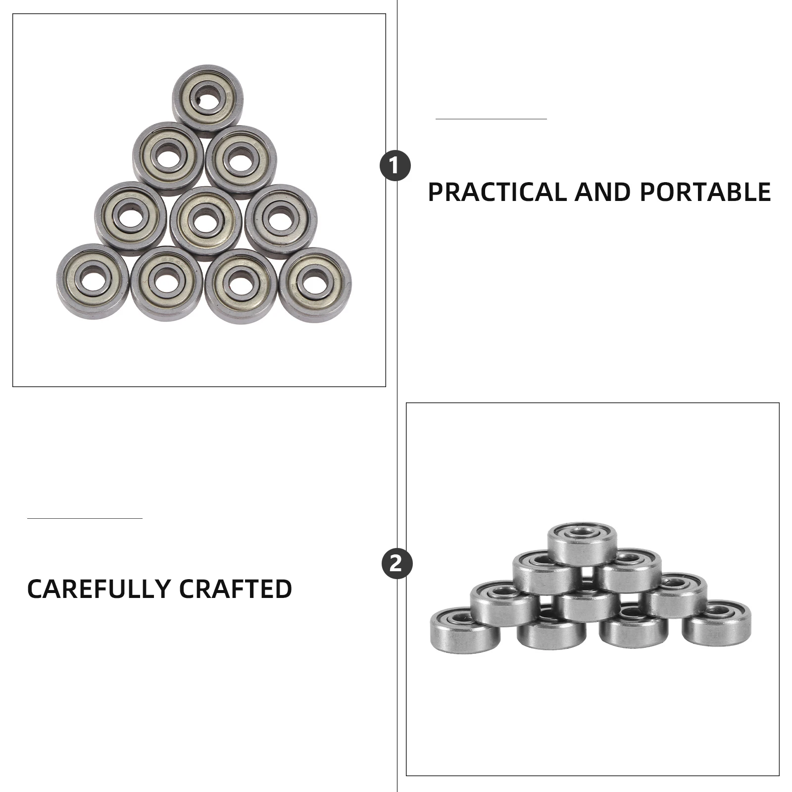 

10Pcs Micro Deep Groove Ball Bearing 624zz 4mmx13mmx5mm Shielded Single 3D Printer Extruder Electronics Machinery