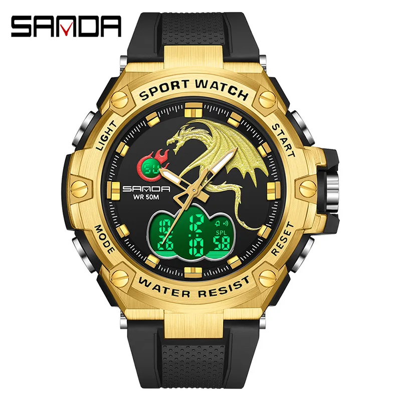 New Luxury Brand Fashion Watch Men's LED Digital Watch G outdoor professional waterproof military sports watch relojes hombre