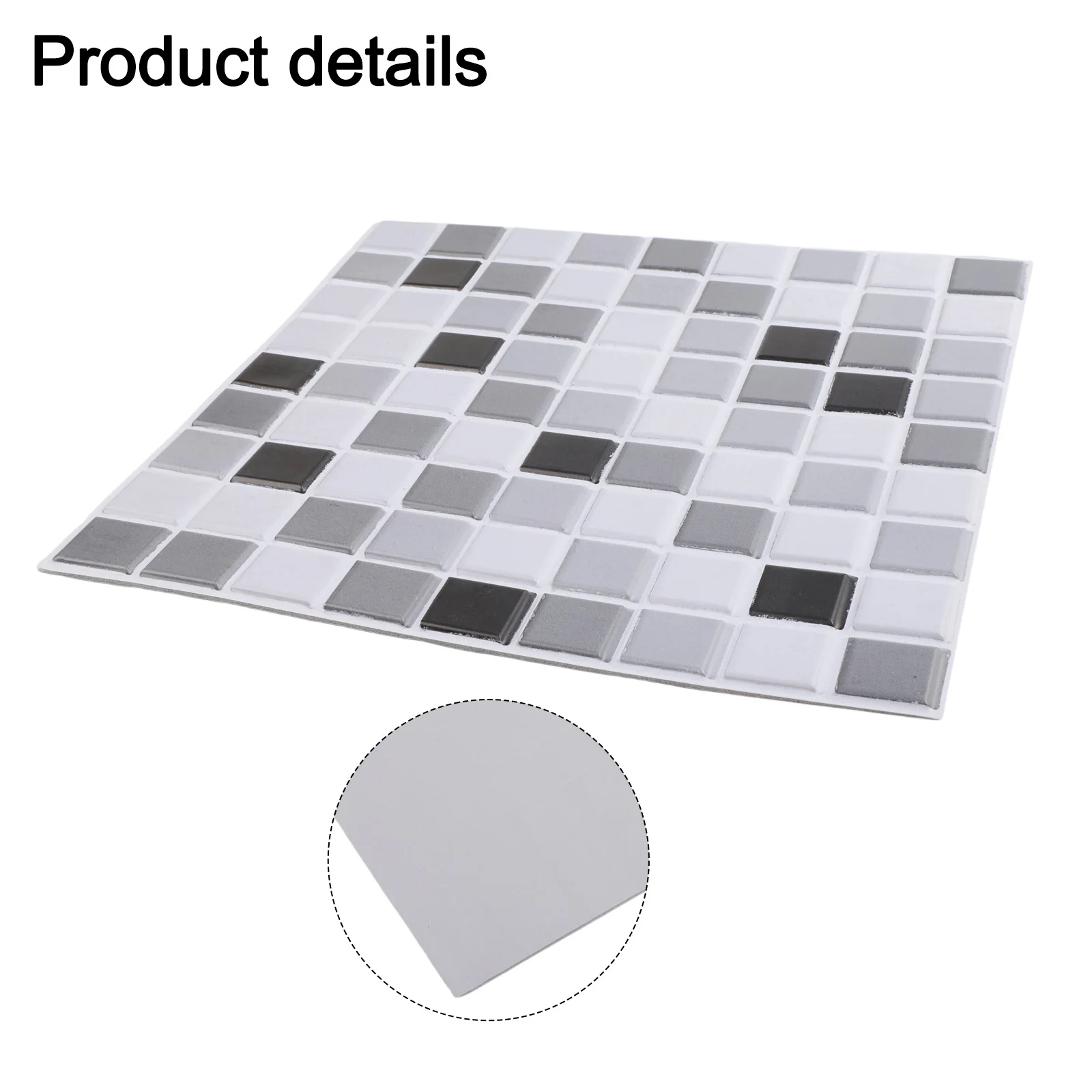 Practical New Wall Sticker Sticker 30*30cm 3D Bathroom Decor Decoration Kitchen Mosaic Stickers PVC Self-adhesive