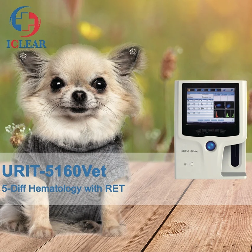 60 T/H 34 Parameters Lab WBC 5-diff URIT 5160 Vet Analyzer