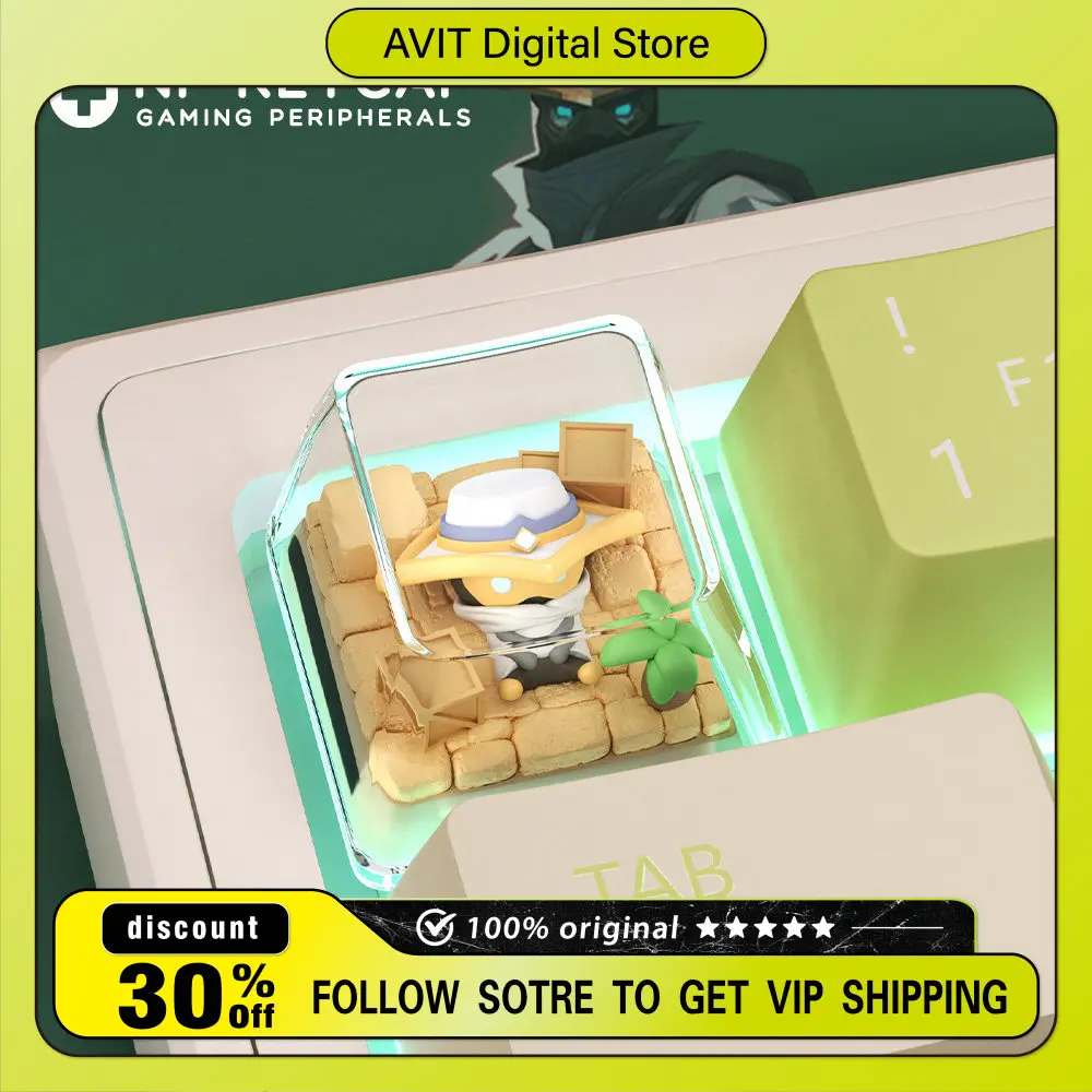 

Клавиатура VALORANT: Кейкапы Killjoy для самостоятельной сборки, с подсветкой, для ПК-гейминга, классический набор клавиш, персонализированные игровые аниме-подарки