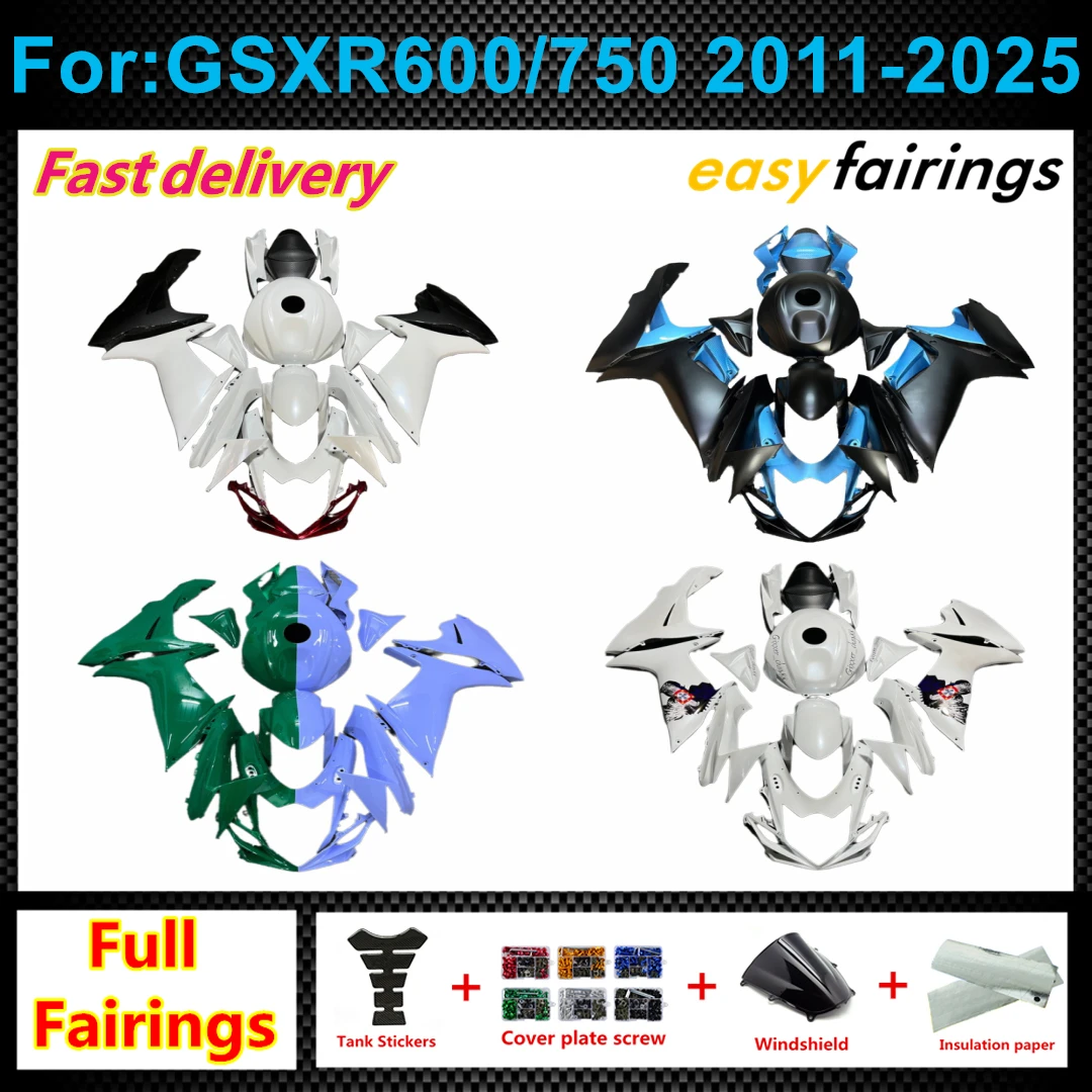 Durable ABS Full fairing Bodywork Fit GSXR600 GSXR750 GSXR 600 750 K11 2011‑2026 600‑750cc Supersport Motorcycle fairings