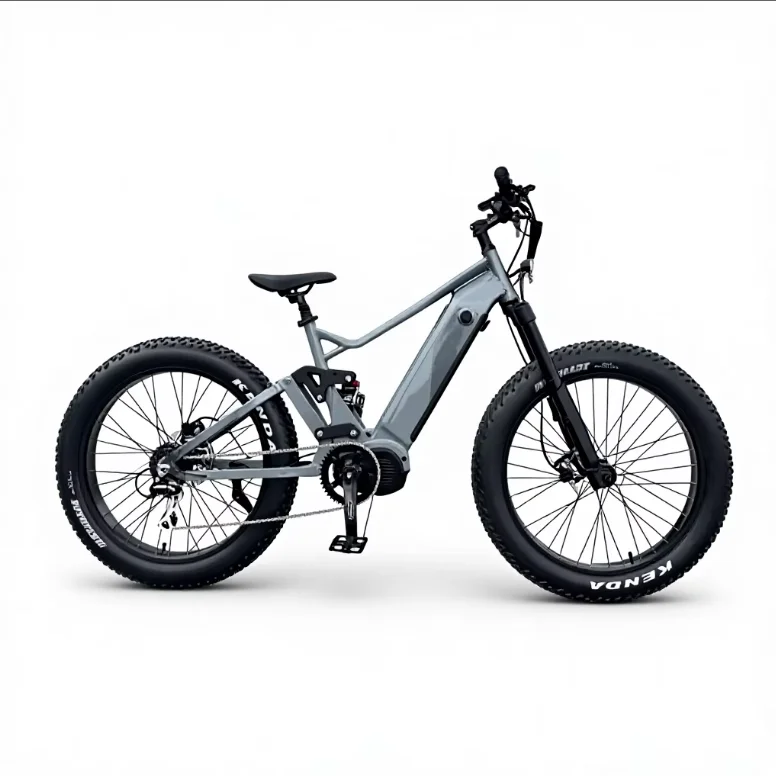 

48V 1000W 17.4Ah Mountain/Off-Road Electric Bicycle Super Power mid Drive Motor 26'x4.0 Fat Tire Ebike for Outdoor Adventures