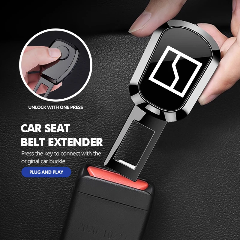 1/2PCS Car Seat Belt Clip Extender Safety Seatbelt Lock Plug Insert Socket Safety Buckle For Zeekr Krypton 001 009 003 7X 2024