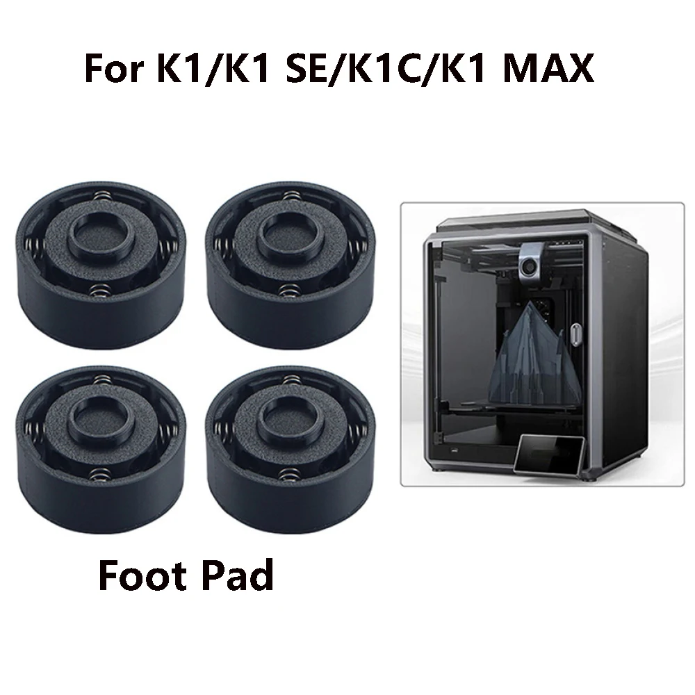 For Creality K1/K1 SE/K1C/K1 Max Anti Vibration Feet Mats Universal Rubber Foot Anti-slip Feet Pad 3D Printer Accessories