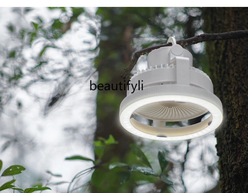 Outdoor fan, small dorm lighting, office desktop USB charging