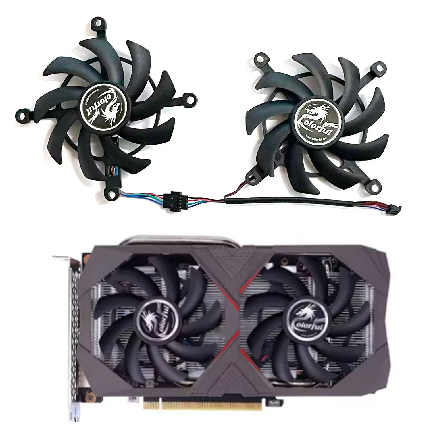 

2PCS 85MM RTX 2060 2060Super GPU Fan For Colorful GeForce RTX2060 GTX 1660 TI 1660 Super Graphics card cooling fan