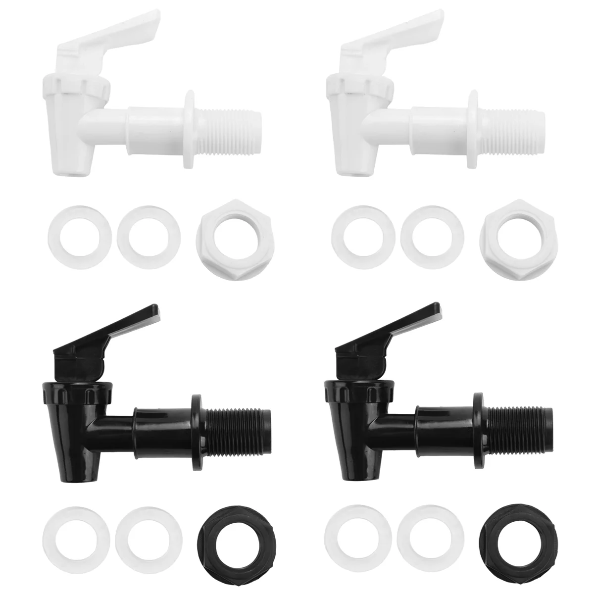 4 Sets Replacement Cooler Faucet Water Bottle Jug, Dispenser Tap Spigot Spout Water Beverage Lever Pour Dispenser Valve