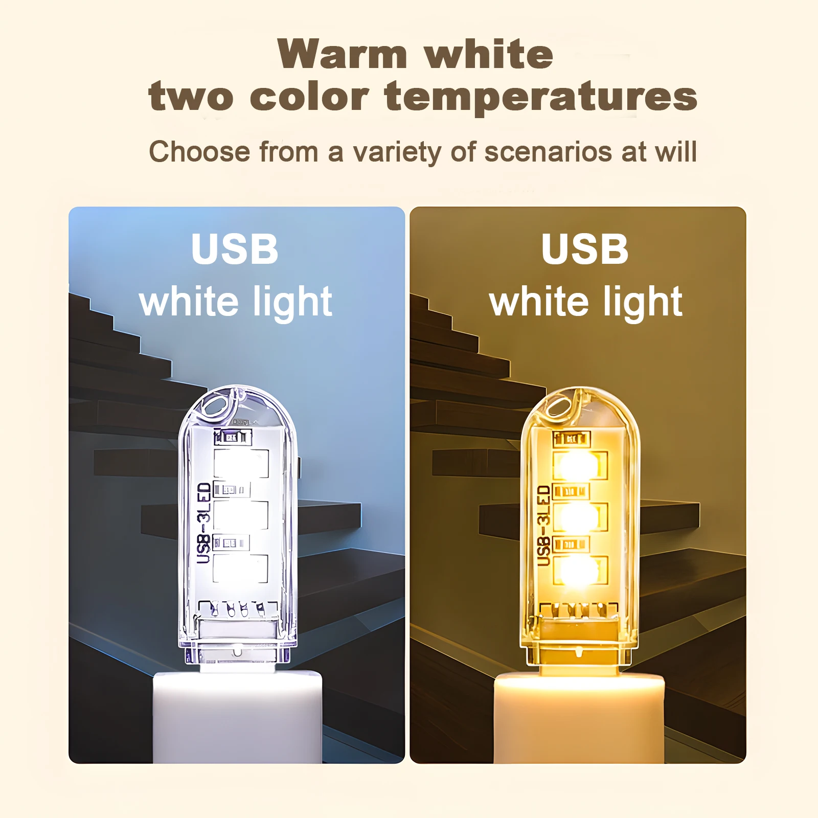 Mini USB Book Lights LED Portable USB Lamps DC 5V Ultra Bright Reading Lamp for Power Bank Camping PC Laptops USB Night Lights