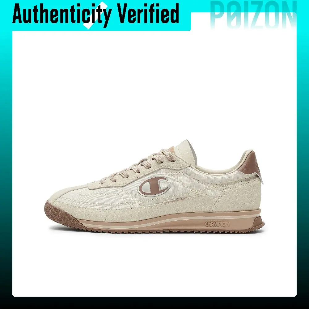 Champion Textile, Synthetic Leather Low top Running Shoes Women's Linen/Cocoa Mocha U5BFCRW07F1