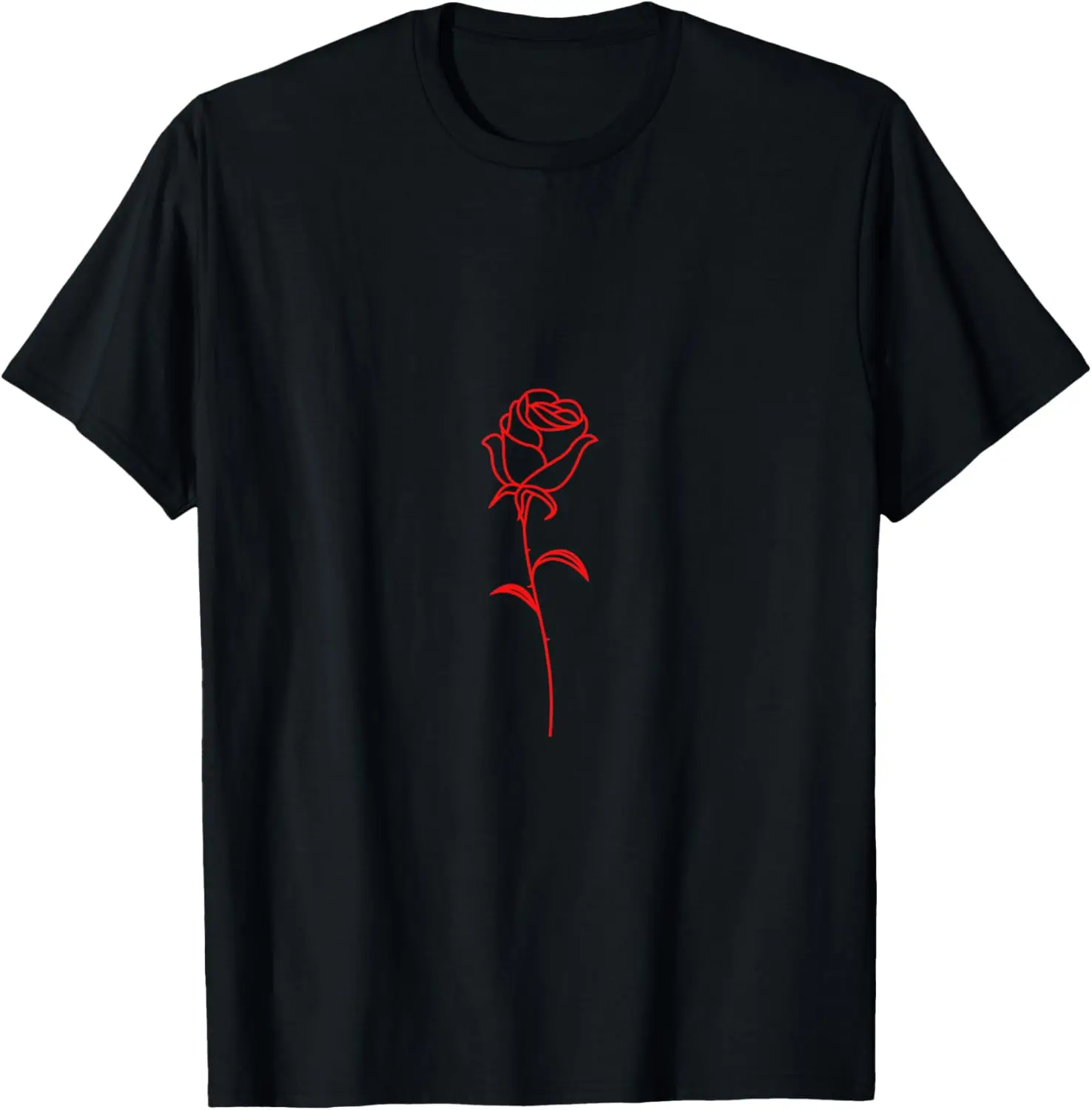 

Minimalist Aesthetic Red Rose Soft Grunge Punk Goth Artsy T-Shirt