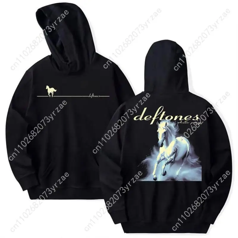 

Deftoness White Pony Ретро Толстовка Мужские Женские Пуловеры Модные Удобные Толстовки Кофты Дышащие Винтажные Топы