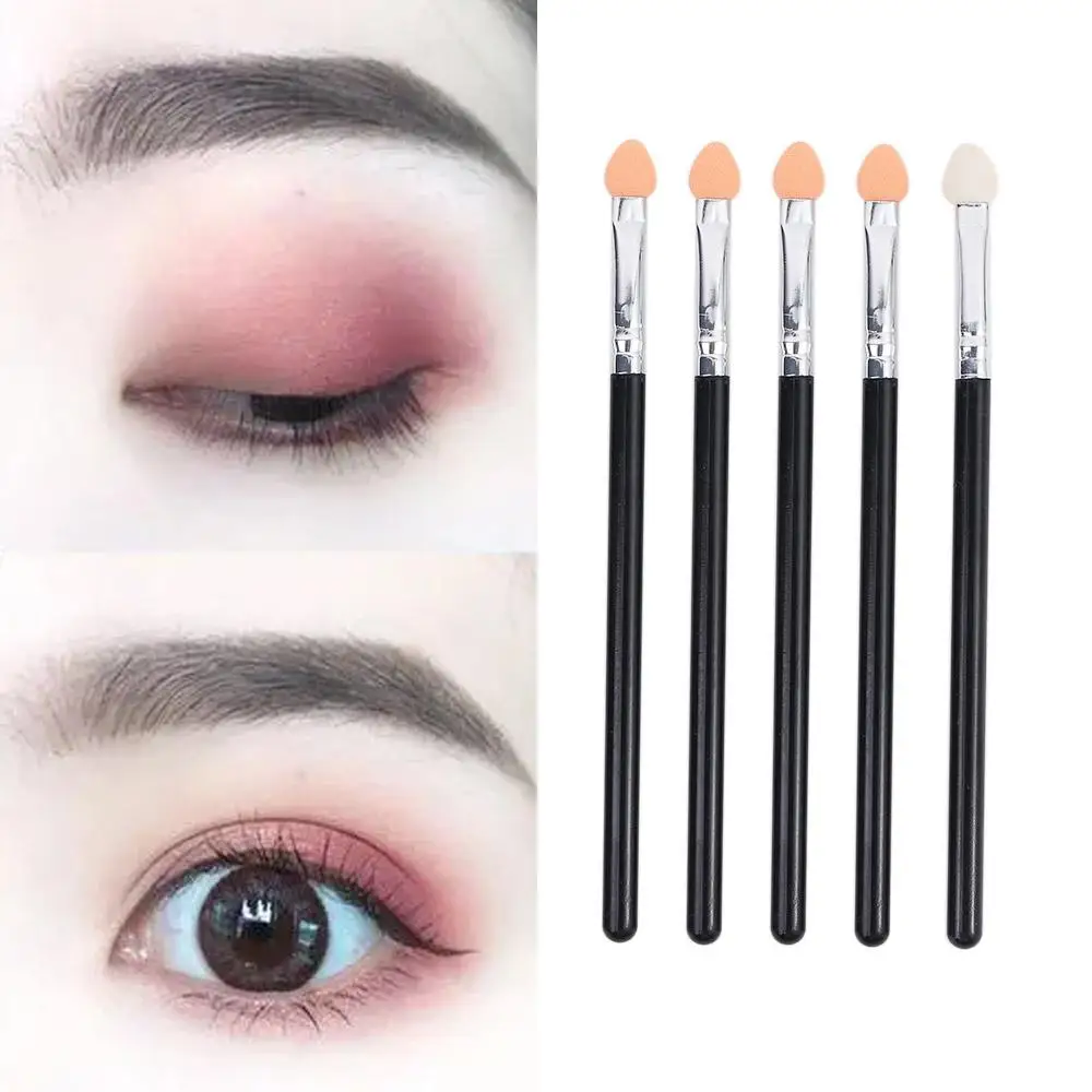Professional Dual Color Rubber Sponge Beauty Tool Makeup Brush Eye Shadow Brush Applicator