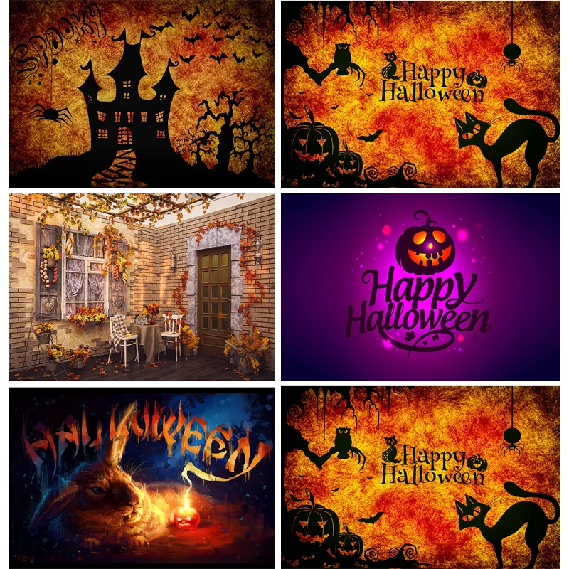 

Photorealistic Fabric Photography Backdrops Halloween Day Theme Photography Background 19927WJ-05
