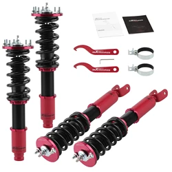 MaXpeedingrods 24 Way Adjustable Damper Coilover For Honda Accord 08-12 Acura TSX 09-14  Coilover Suspension Spring Shock