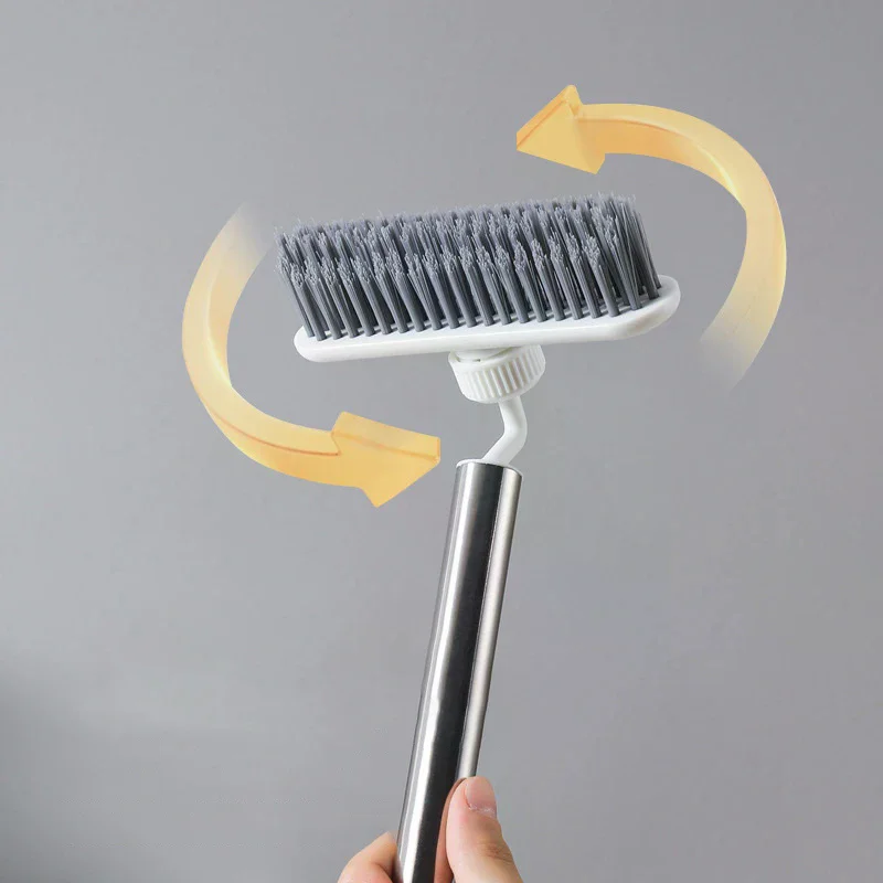 

Multi-functional Bathroom Crevice Cleaner, No Dead Angle Hard Bristle Brush, Floor Brush, Rotating Brush For Floor Crevices