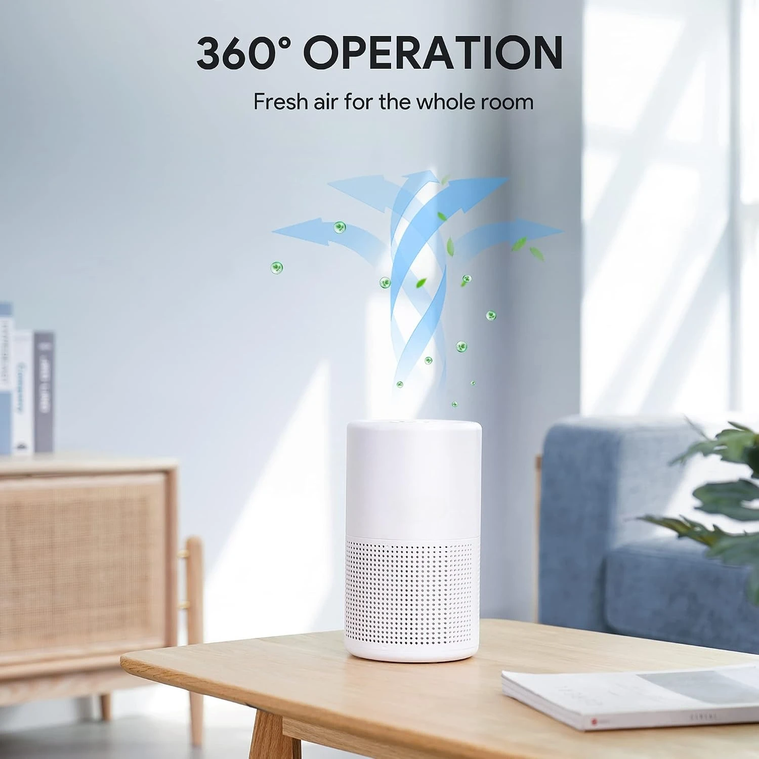 2026 New Upgrade Air Purifiers For Bedroom, True  Air Filter, Quiet Air Cleaner With Night Light, Portable