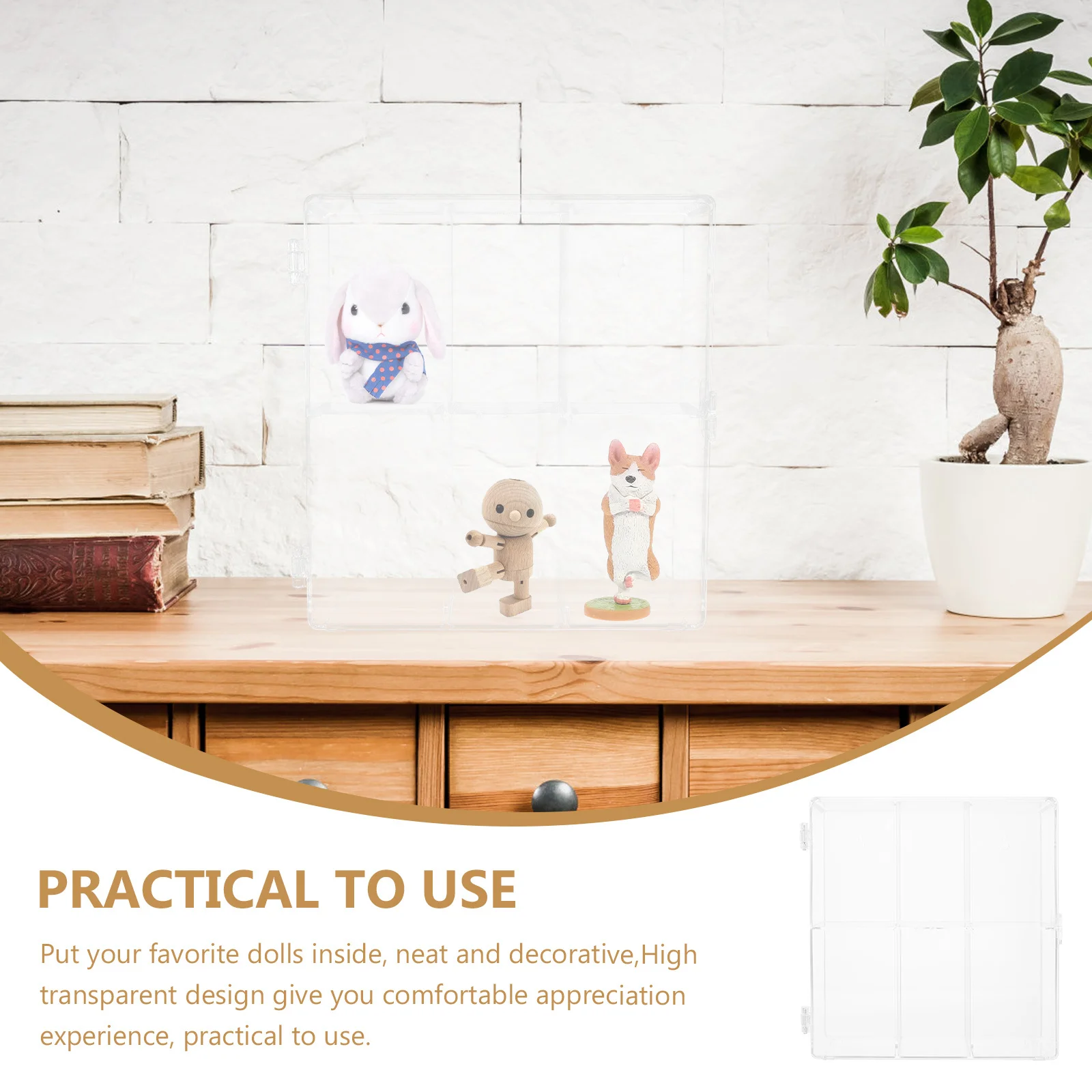 

Transparent Display Box For Figurines Multilayer Acrylic Storage Case Desktop Showcase Handicraft