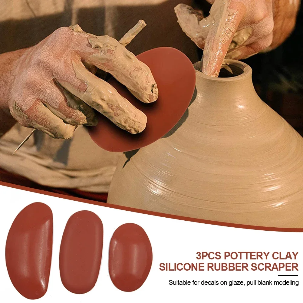 3pcs Rib Clay Pottery Tools Ceramic Tool Polymer Silicone Molde De Para Resina Rubber Potter Modeling Sherrill Ceramics