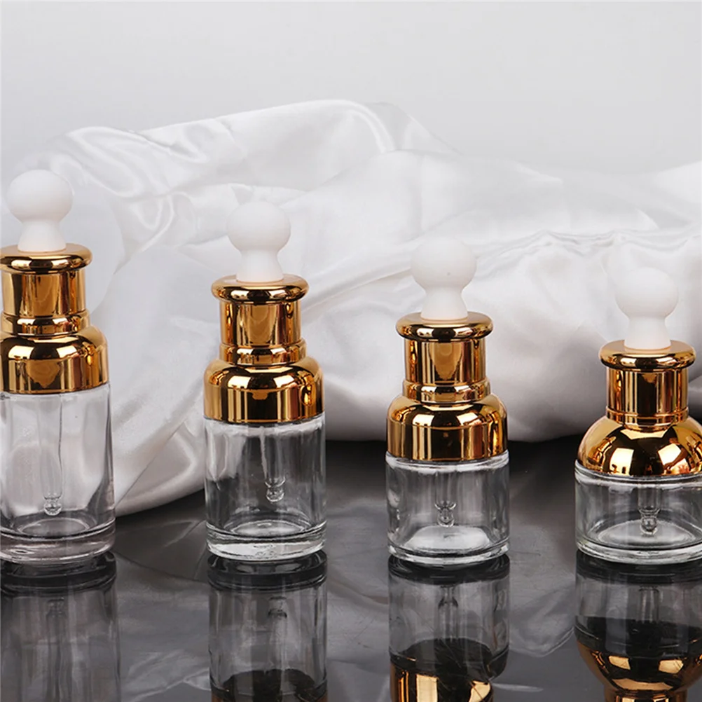 

5Pcs Essential Oil Bottles Glass Dropper Bottles Leakproof Empty Travel Containers for Perfume Aromatherapy Cosmetics