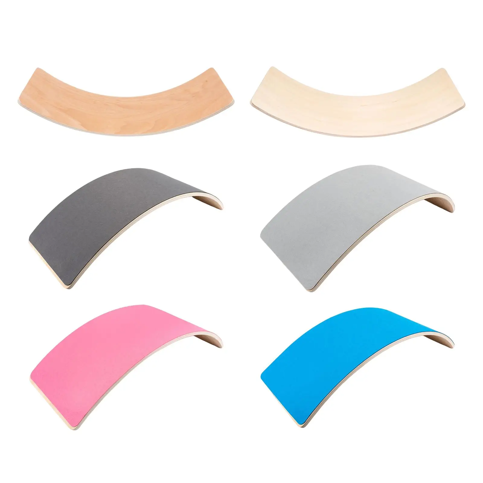 

Wooden Balancing Board Wood Montessori Toy Training Yoga Fitness Workout Board