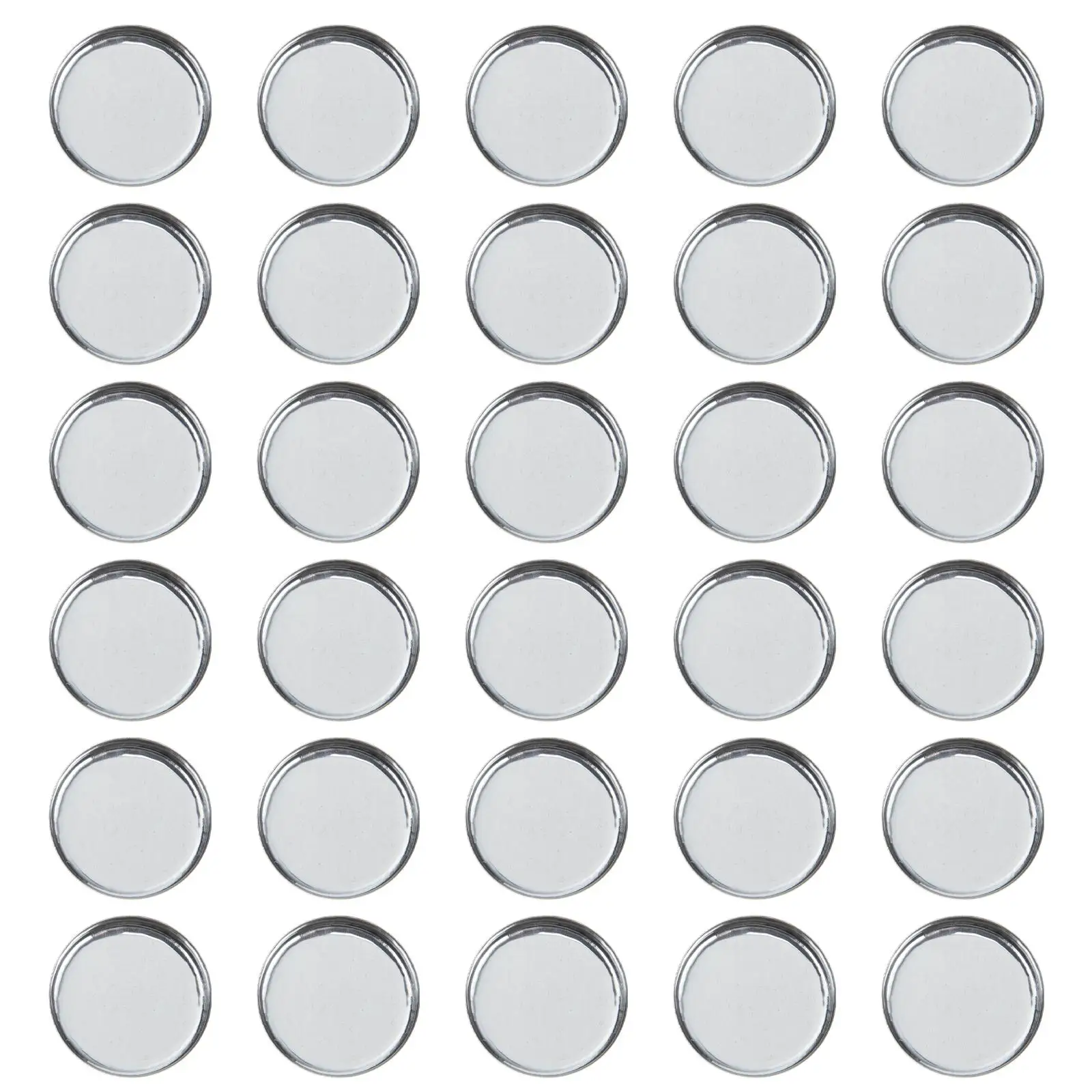 

30 Pcs Eye Shadow Blush Empty Metal Pans DIY Makeup Containers Travel Size Aluminum Iron Case Boxes 26x5