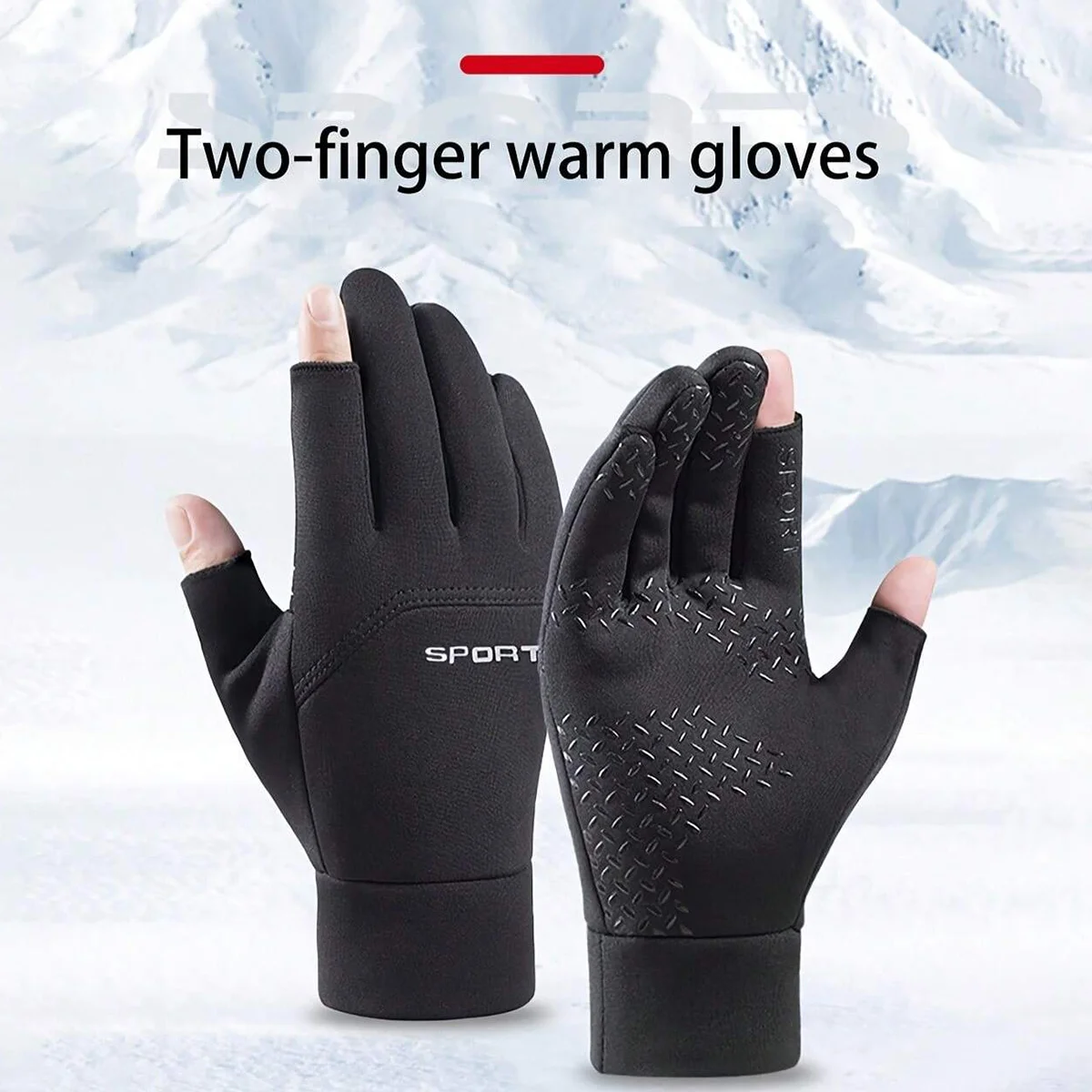 1pair Winter Waterproof Gloves Winter Touch Screen Gloves for Man and Women Outdoor Sports Hiking Cycling Fishing Ski Gloves