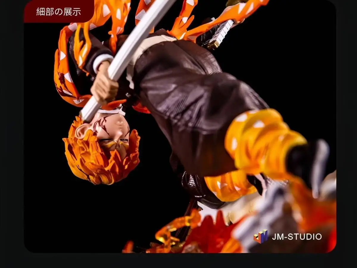 New Demon Slayer Agatsuma Zenitsu Anime Figure 28cm Thunderclap Figurine PVC Statue Desktop Ornament Collection Model Toys Gifts