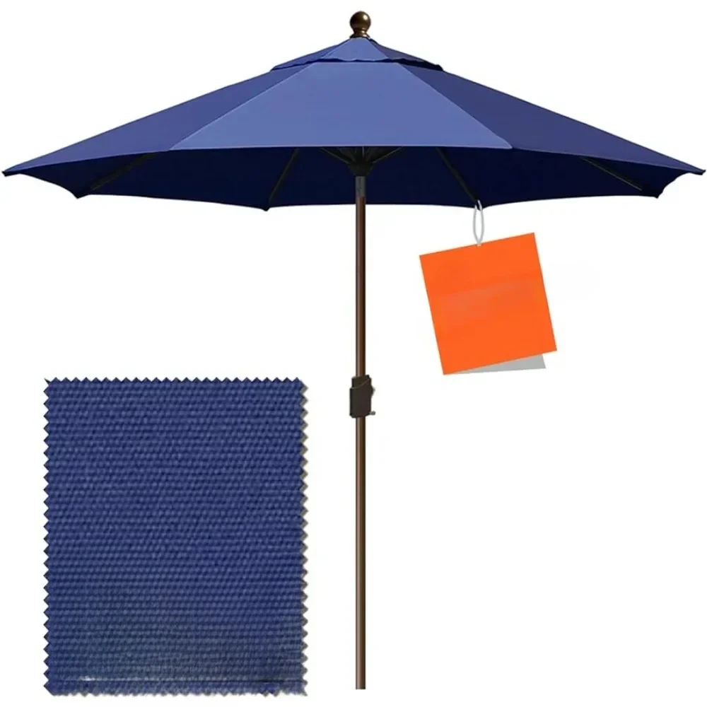 

Umbrella Patio Umbrella Outdoor Table With Ventilation Navy Blue Balcony Furniture