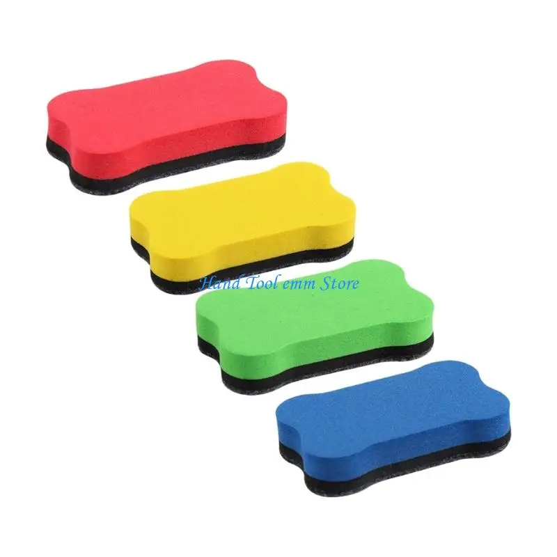 H37F 4 pièces gommes à sec magnétiques gomme pour tableau blanc magnétique nettoyant pour tableau coloré pour enseignants
