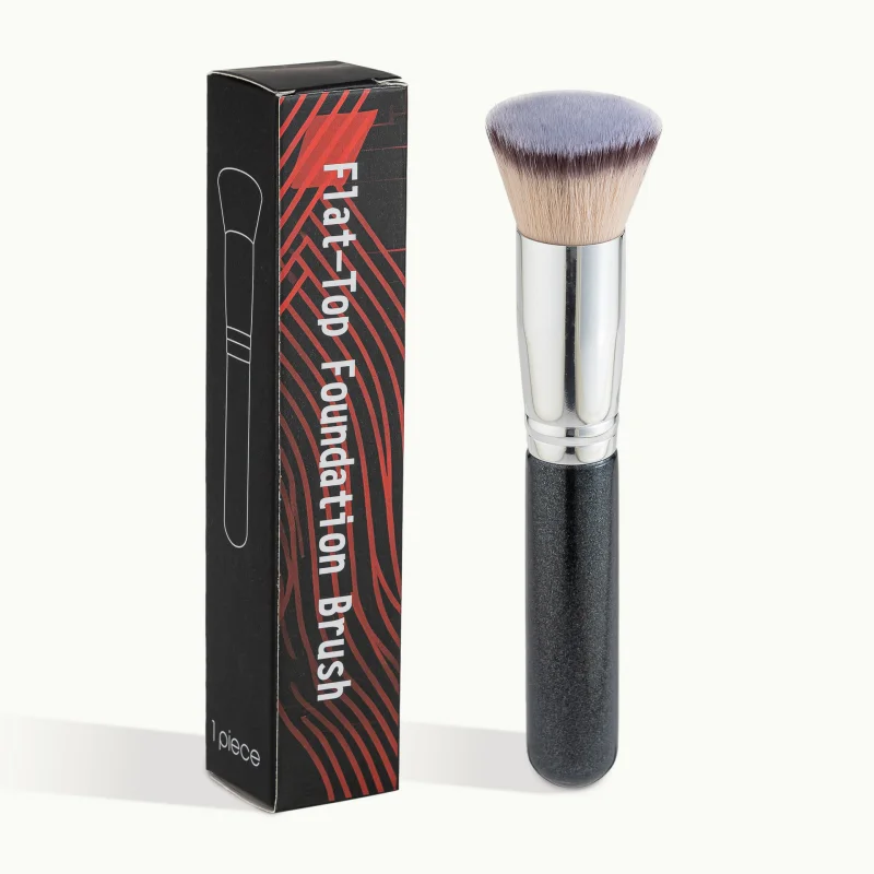 MAANGE 1PCS Flat Top Kabuki Foundation Brush For Liquid Cream Powder Flawless No Brush Marks Dense Buffing Blending Makeup Tools
