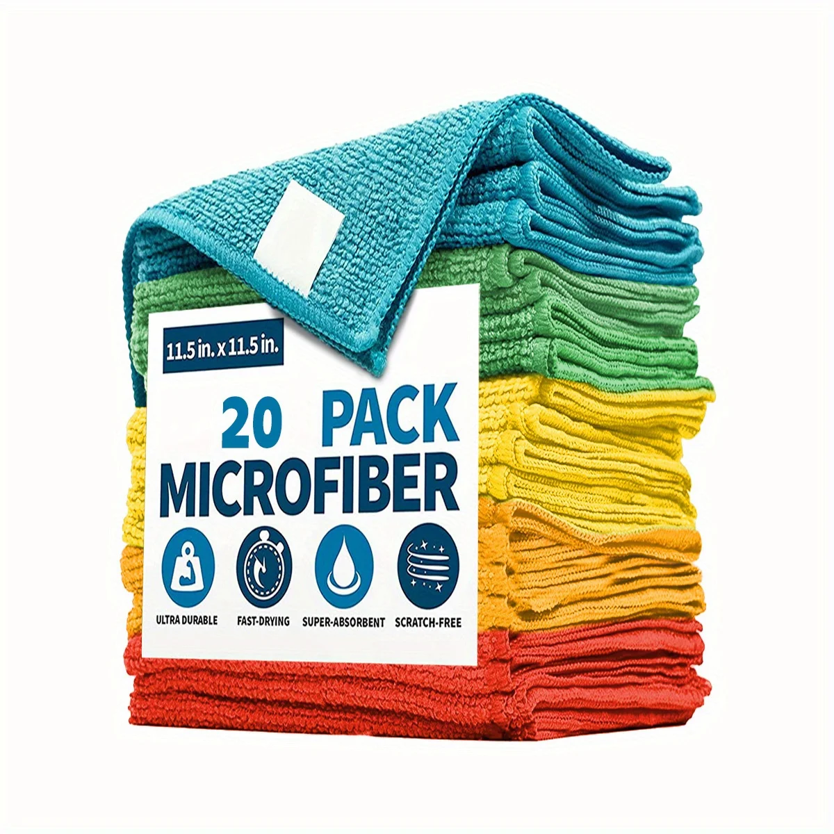 5/10pcs Durable Microfiber Cleaning Cloth for Kitchen and Bathroom Cleaning Towel 30x30cm Durable Comfortable Kitchen Tool