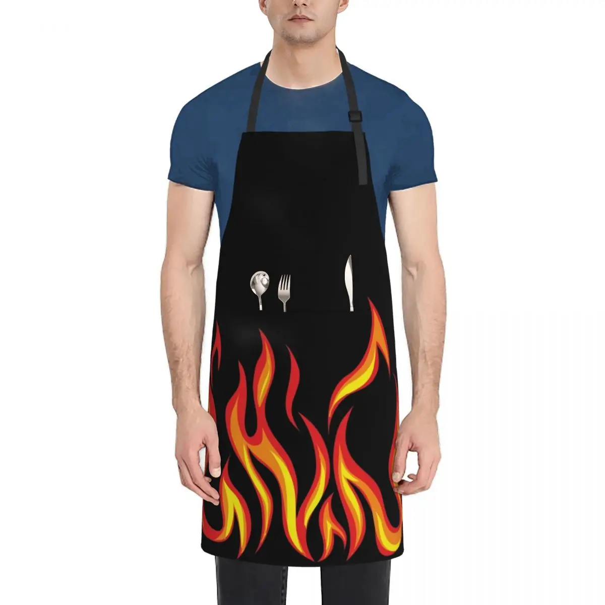 

fire flames Apron Nursing Things For Kitchen Apron