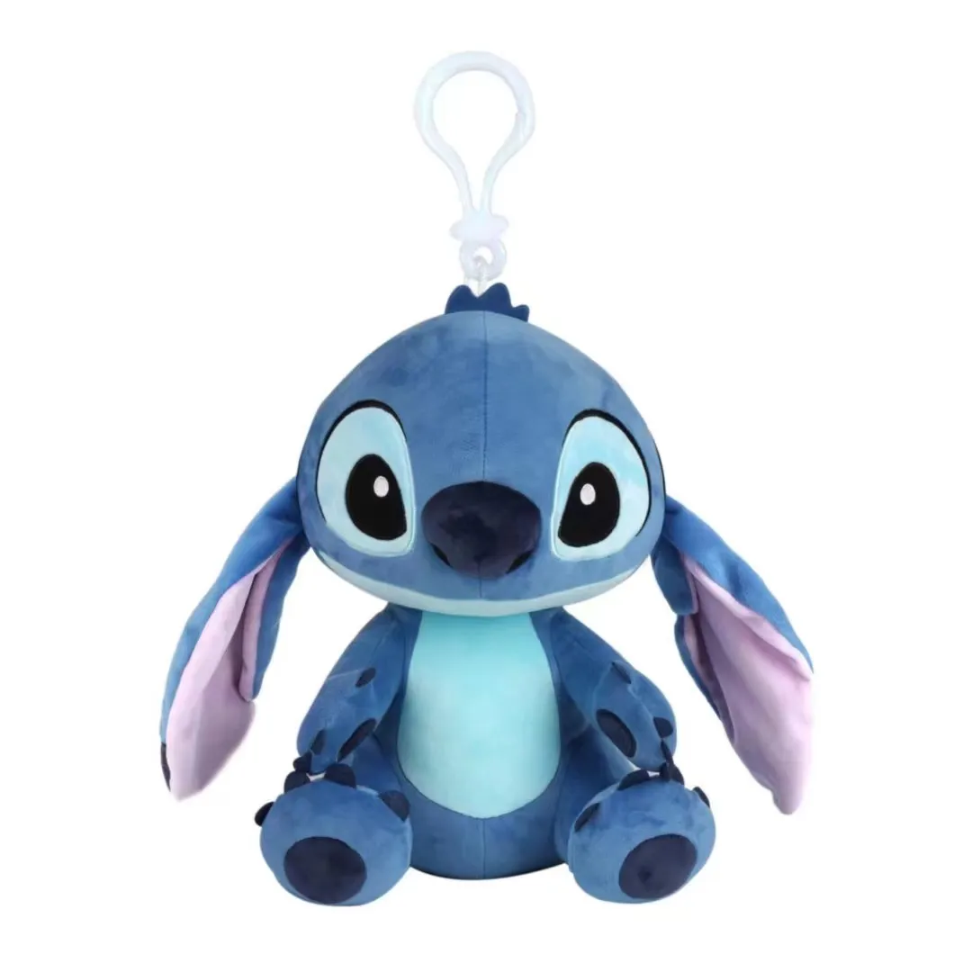 10cm Disney Plush Toy Keychain Stitch Plushie Toy Story Doll Soft Backpack Ornaments Stuffed Bag Pendant for Gifts