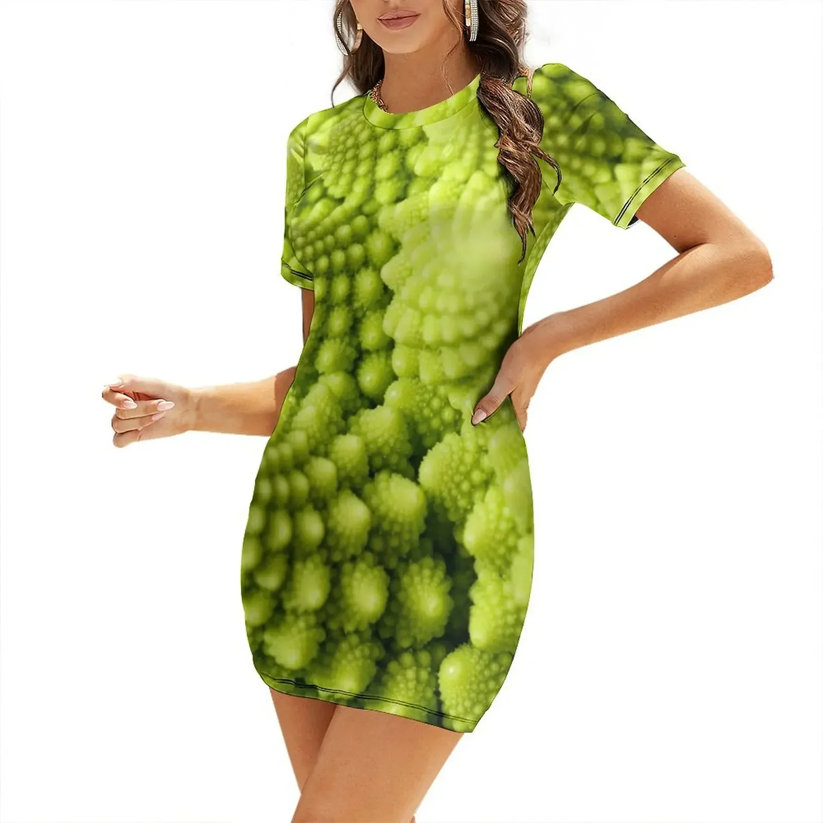 Vestido de manga corta Romanesco broccoli, vestido de fiesta de lujo para mujer, vestido de noche para fiesta de graduación, ropa para mujeres embarazadas