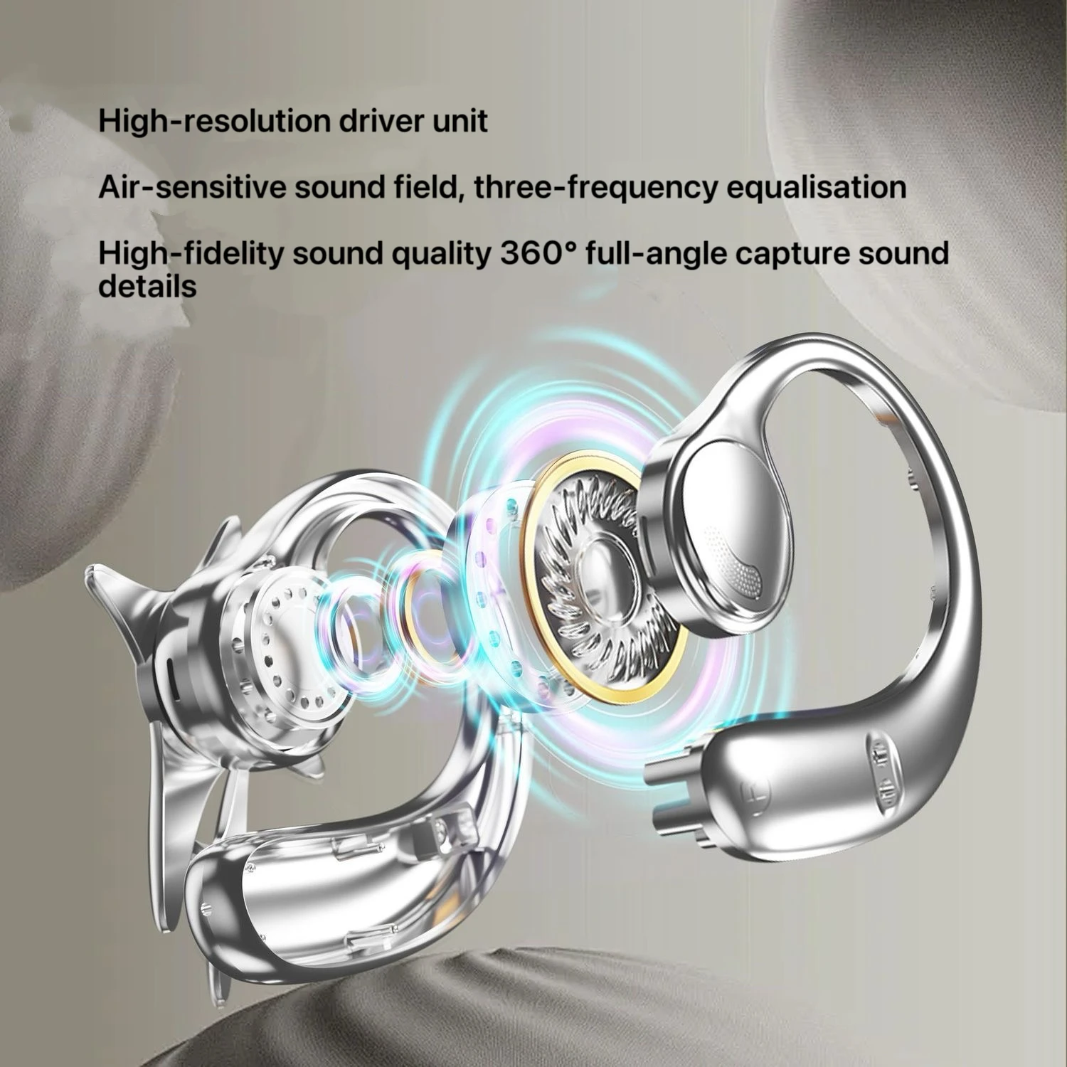 ERDU Bluetooth Headphones with Drill Hanging Ear Wireless Bluetooth Headphone