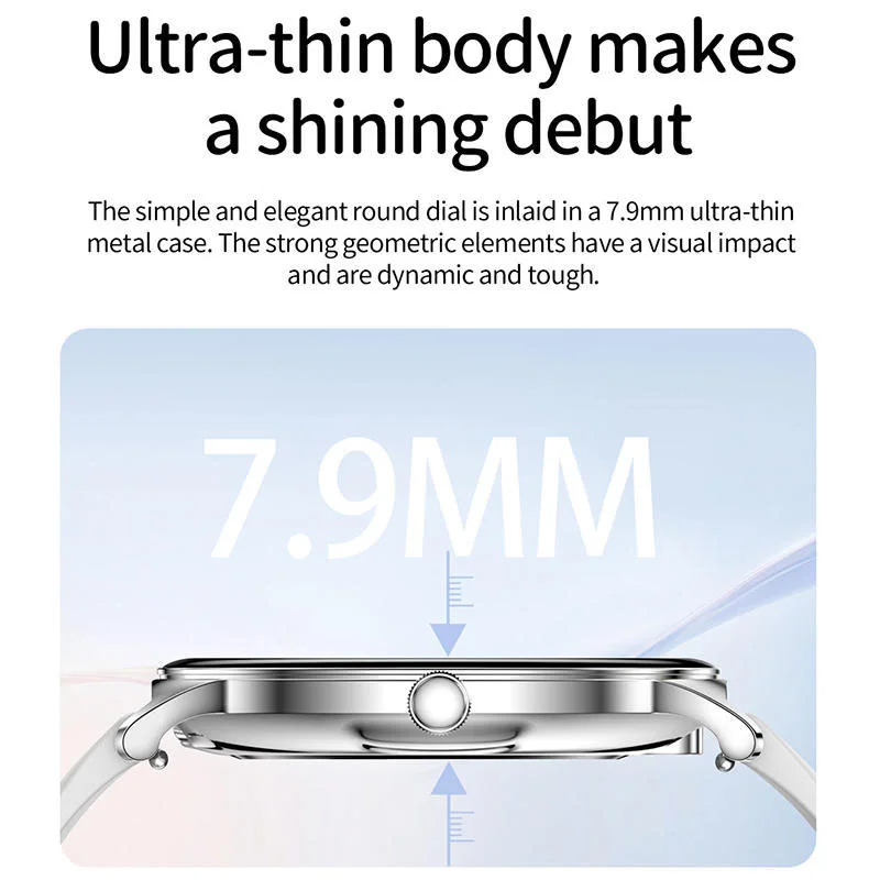 2025 ultra-fino durável feminino relógio inteligente 1.43 "tela amoled chamada sem fio esportes saúde fitness relógios femininos para android ios