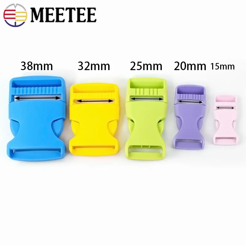 10/20Pcs 10/15/20/25/32/38mm Plastic Release Buckle Backpack Strap Closure Clasps Pet Collar Safety Clip Buckles DIY Accessories