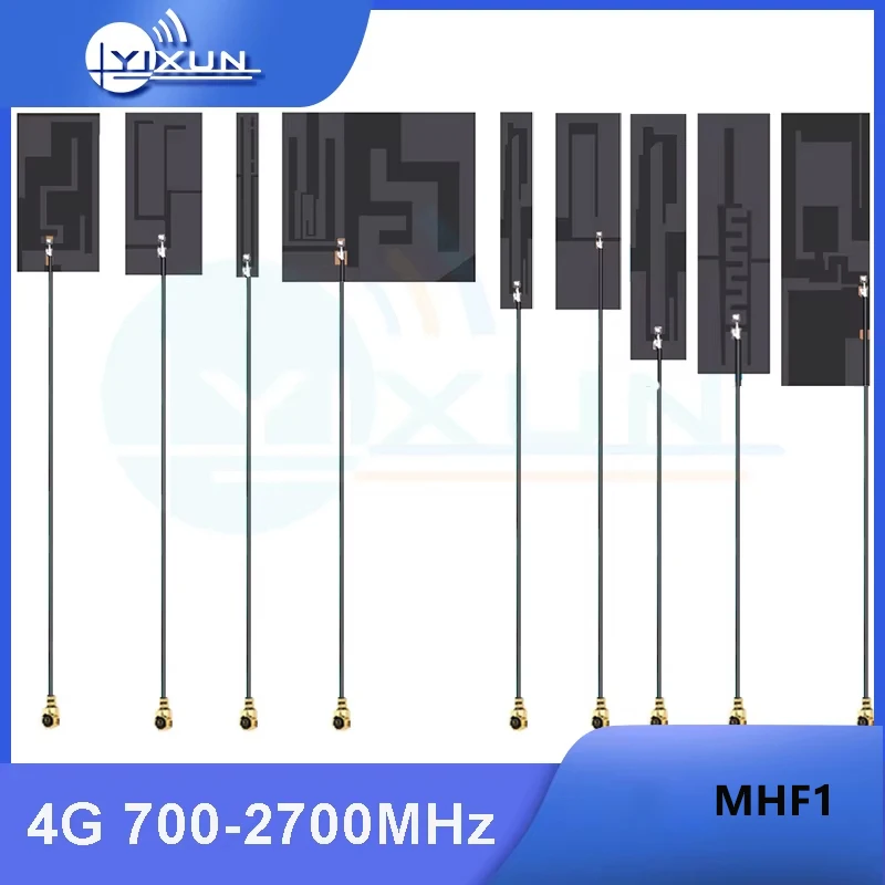 5 piece 4G Internal FPC Antenna Siginal Booster Amplifier GSM GPRS 2G 3G LTE NB-iot Full Band MHF1 Soft RG1.13 20cm Cable 700-27