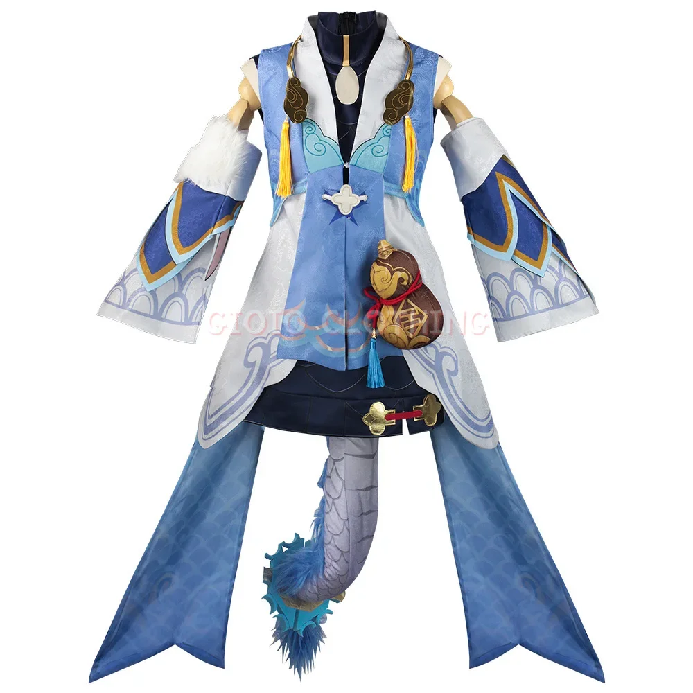 Bailu Cosplay Kostuum Honkai Star Rai Carnaval Uniform Pruik Anime Halloween Kostuums Mannen Spel