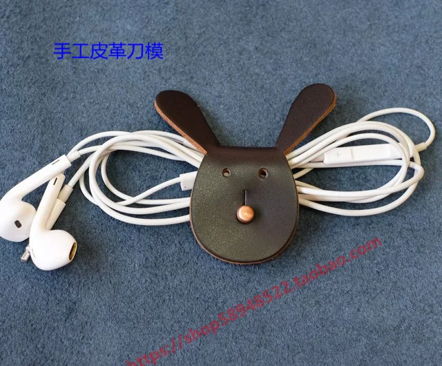 

Handmade Leather Art Sewing Tools Knife Customized Bunny Headphones