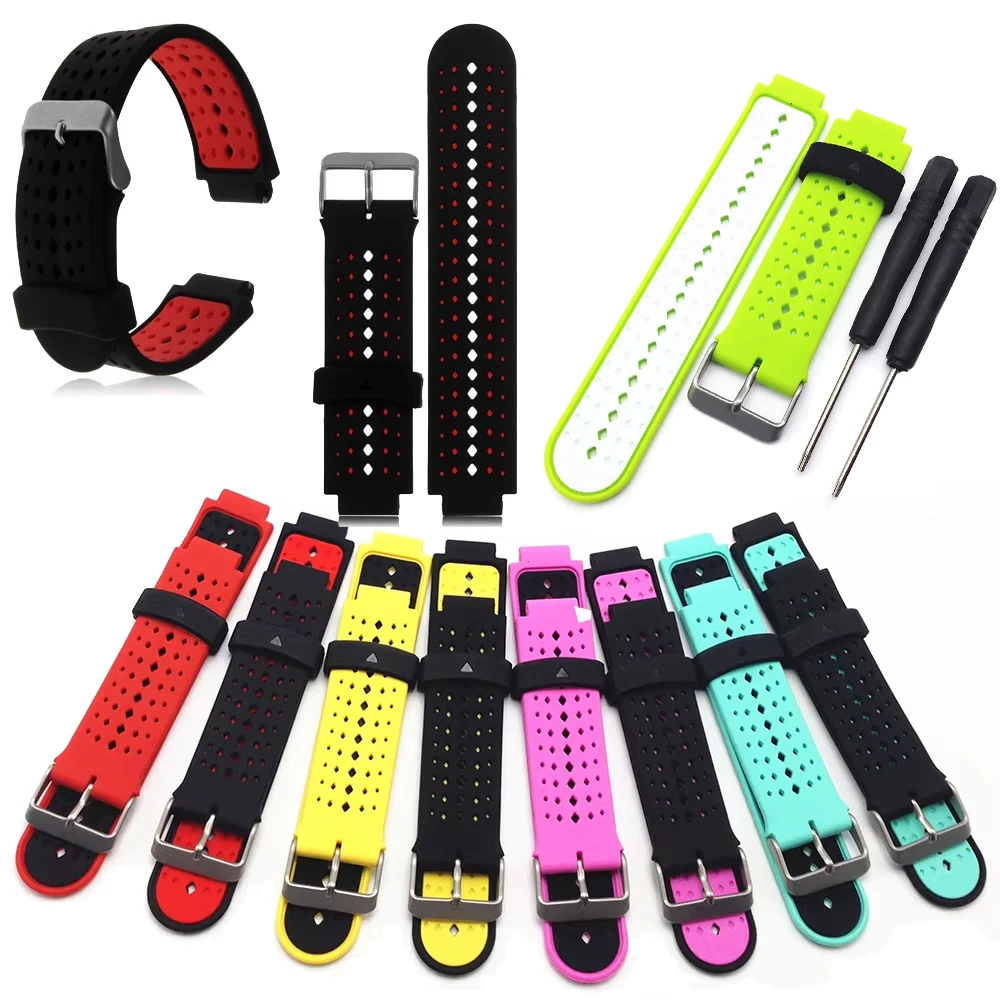 Correa de reloj para Garmin Forerunner 235 235 Lite 735XT, pulsera de silicona para Forerunner 220 230 620 630, pulsera inteligente