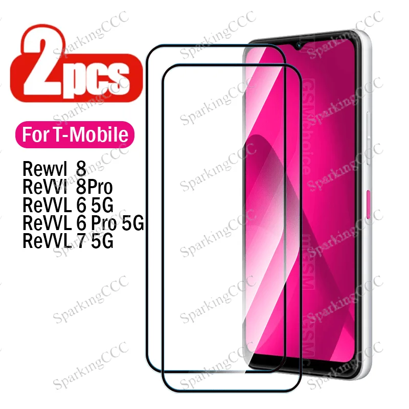 

Screen Protectors for T-Mobile REVVL 8Pro Ultra 2-Pack HD Screen Protector - Tempered Glass 9H Hardness, True Touch Sensitivity