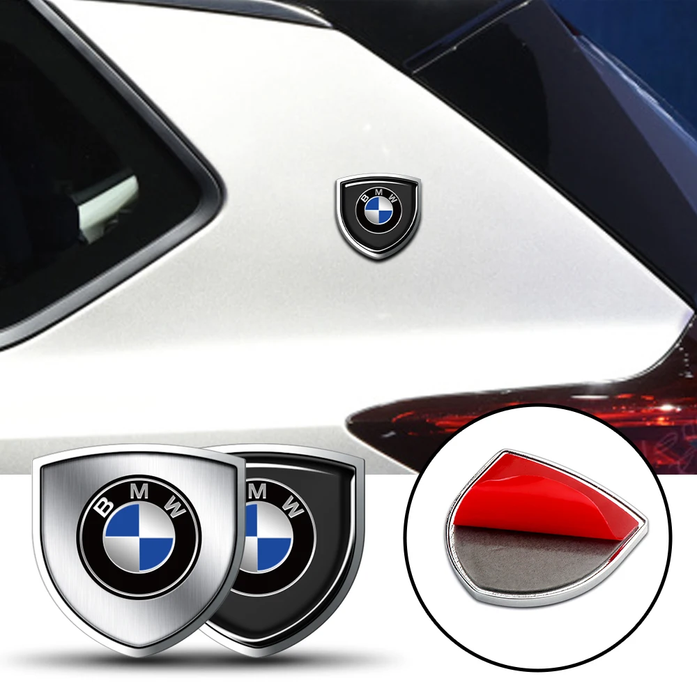 2Pcs Car Body Modification Badge Stickers Metal 3D Emblems For BMW M Performance E30 E46 E53 E61 E71 E84 E92 F10 F20 X1 X3 X5 X6