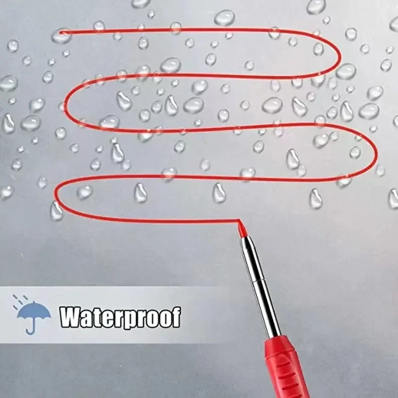 24pcs Graphite Pencil Refills Pica Dry Deep Hole Pencils Refill Carpenter Pencils Carpenter Drawing Pencil Refills